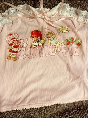 Pink 'Cutie Pie' Strawberry Shortcake Graphic Tank